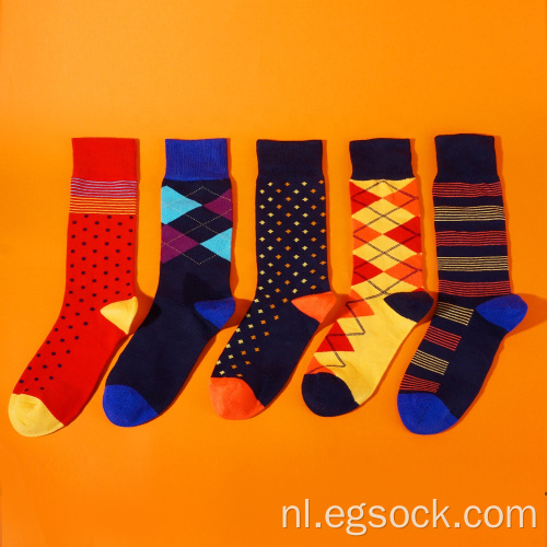 Comfortabele antibacteriële uniseks kleurrijke geschenkdoos sokken